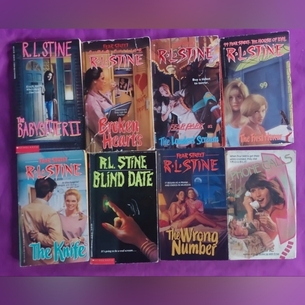 R. L. Stine Fear Street Eight Book Lot